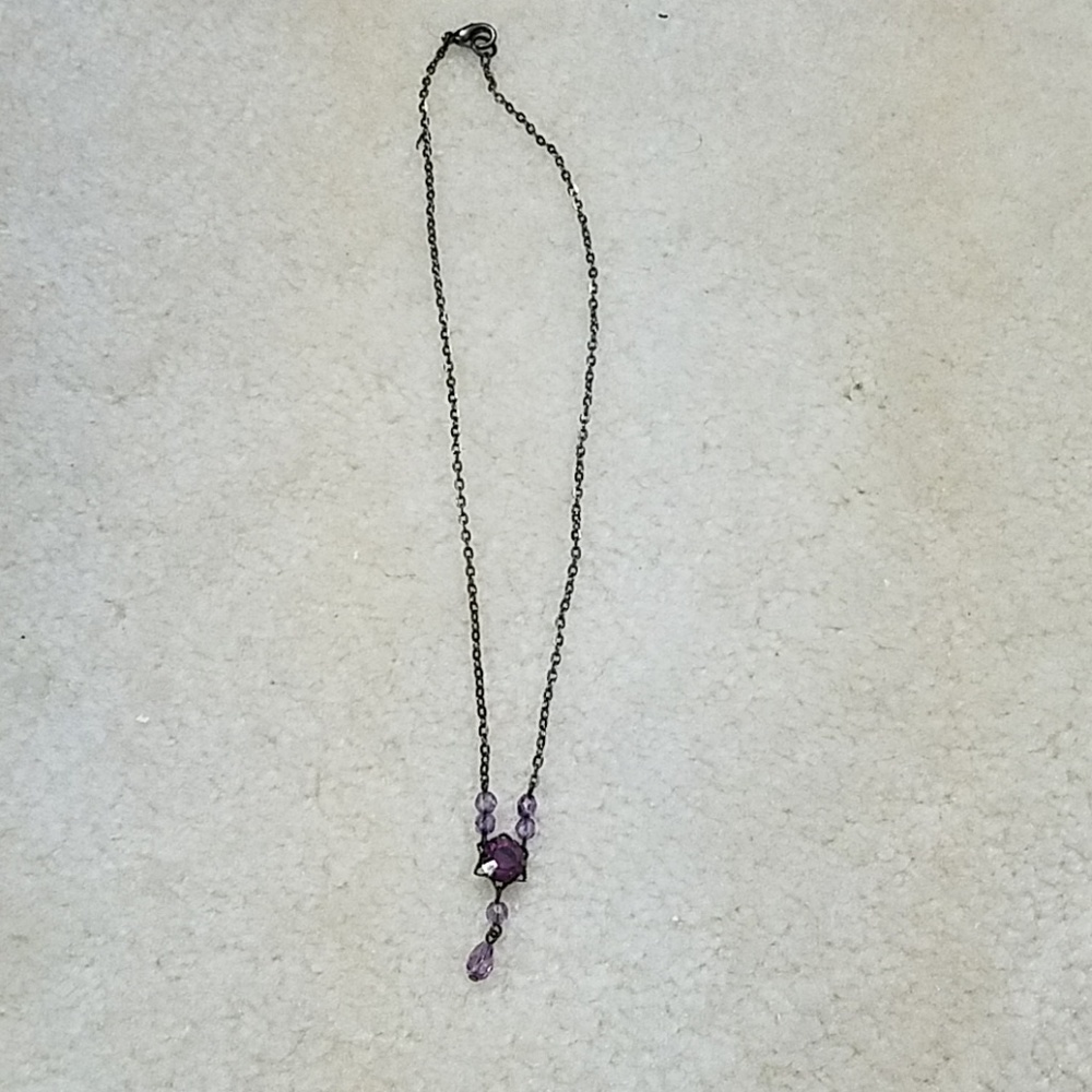 Purple Crystal Necklace